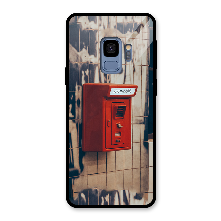 Vintage Alarm Glass Back Case for Galaxy S9