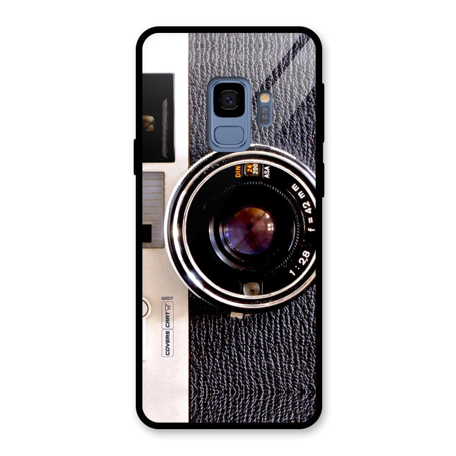 Vintage Camera Glass Back Case for Galaxy S9