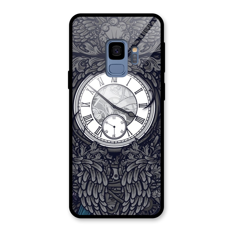 Wall Clock Glass Back Case for Galaxy S9