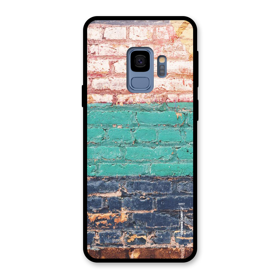 Wall Grafitty Glass Back Case for Galaxy S9