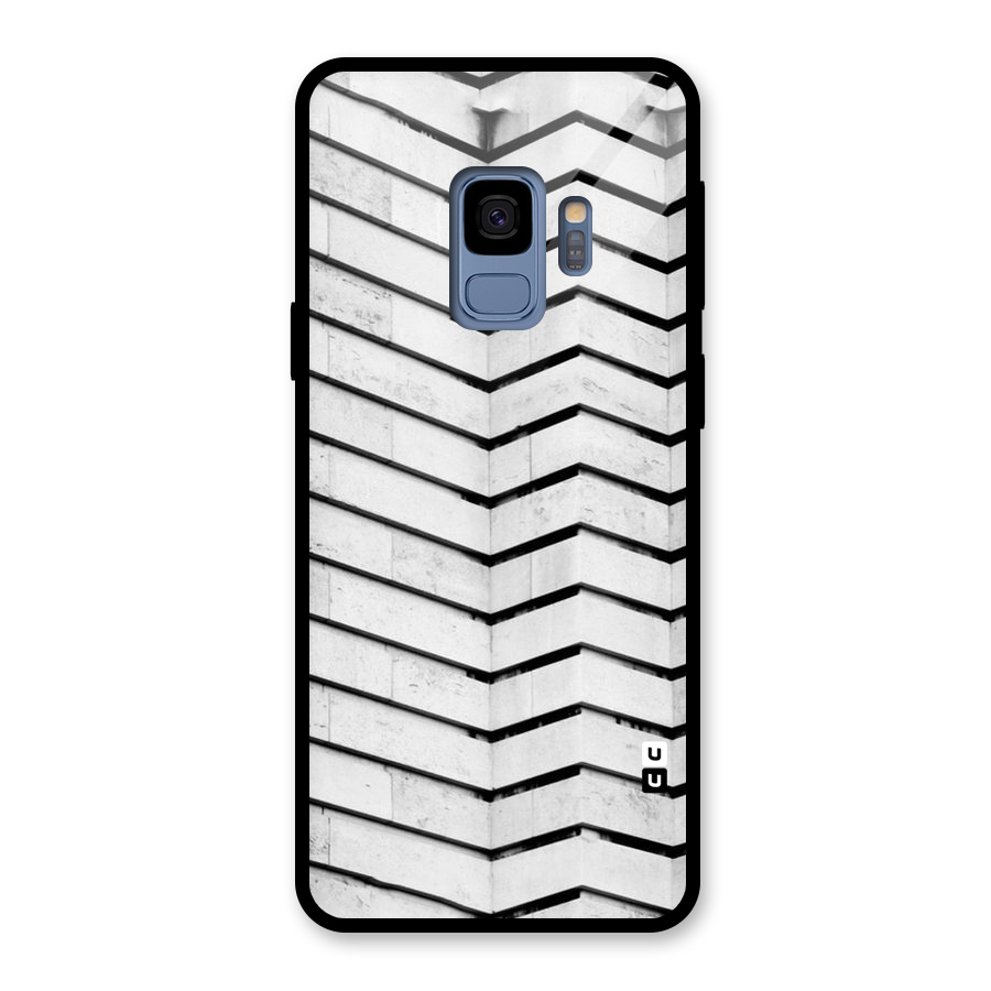 Wall Zig Zag Glass Back Case for Galaxy S9
