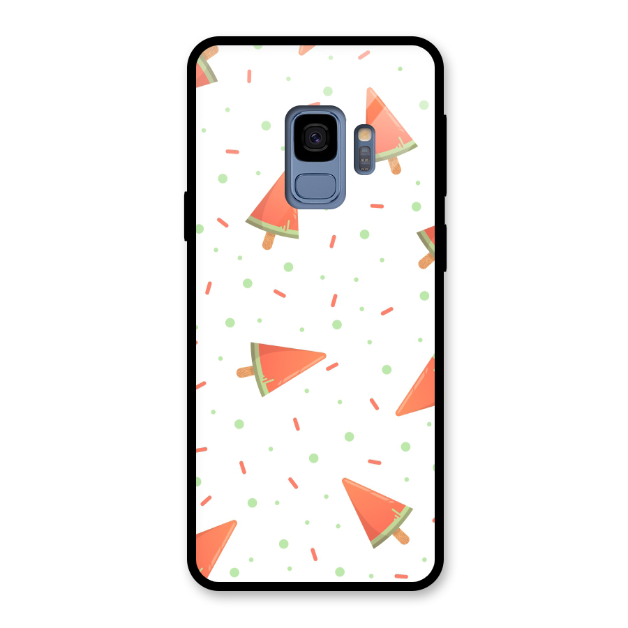 Watermelon Ice Creams Glass Back Case for Galaxy S9