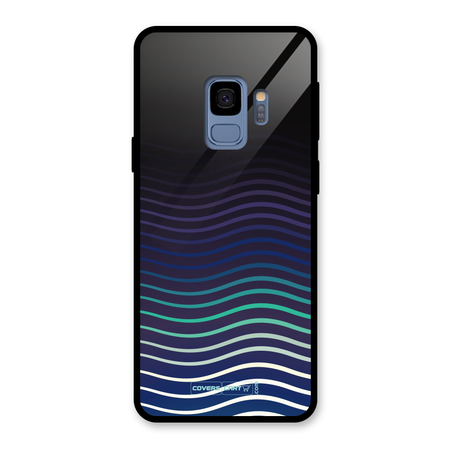 Wavy Stripes Glass Back Case for Galaxy S9