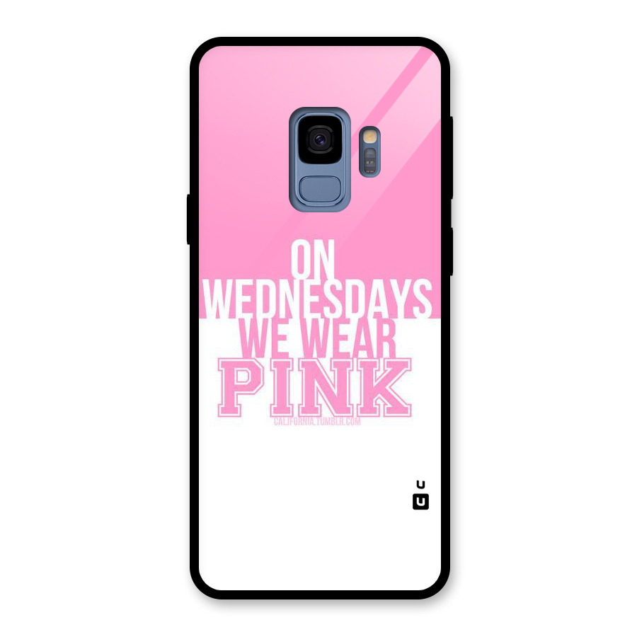 Wear Pink Glass Back Case for Galaxy S9