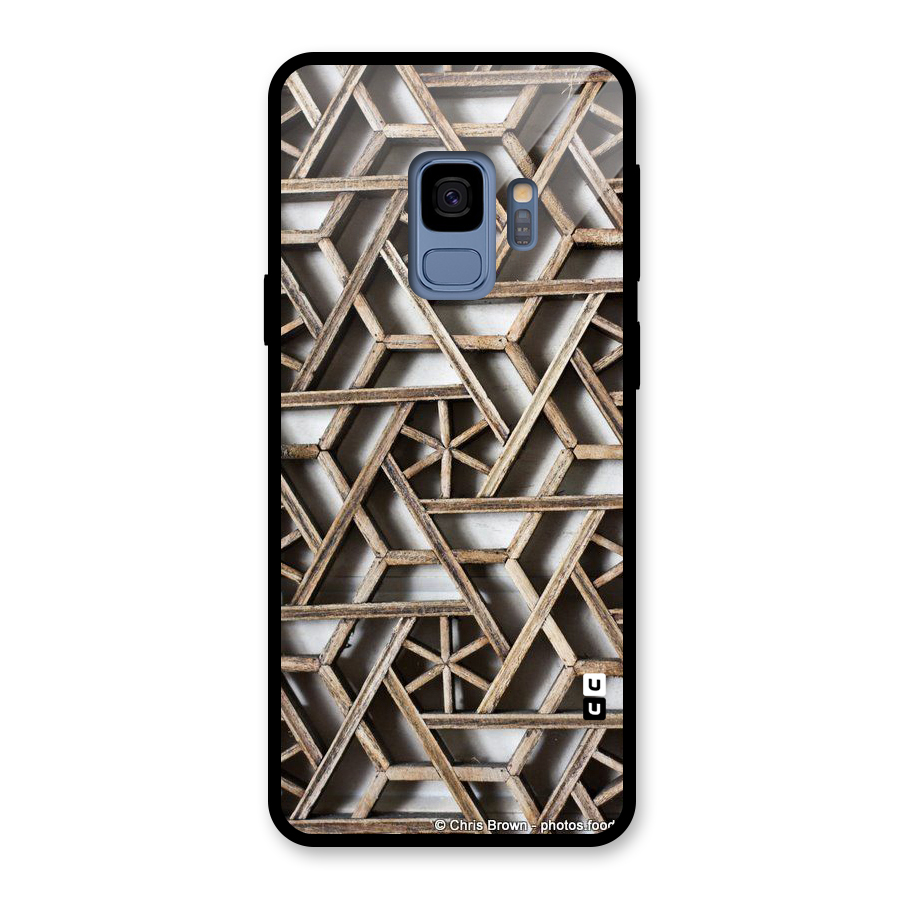 Wheel Design Glass Back Case for Galaxy S9