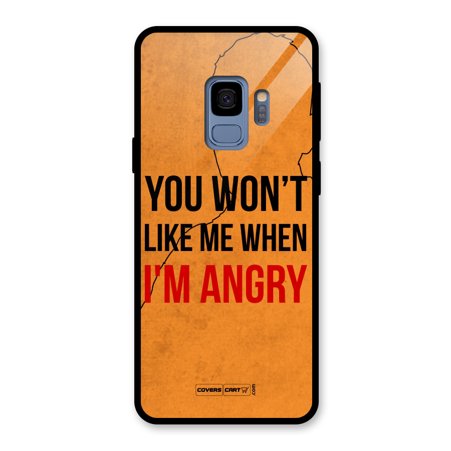 When I M Angry Glass Back Case for Galaxy S9