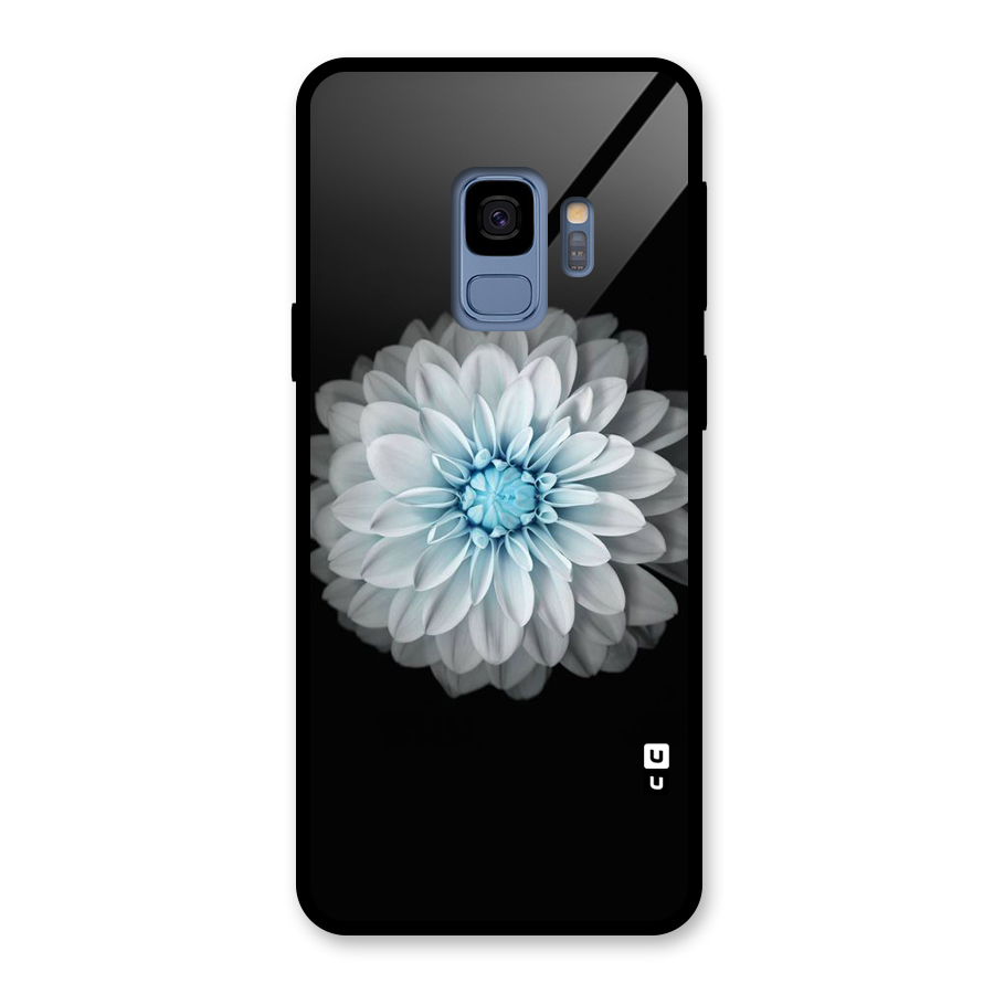 White Bloom Glass Back Case for Galaxy S9