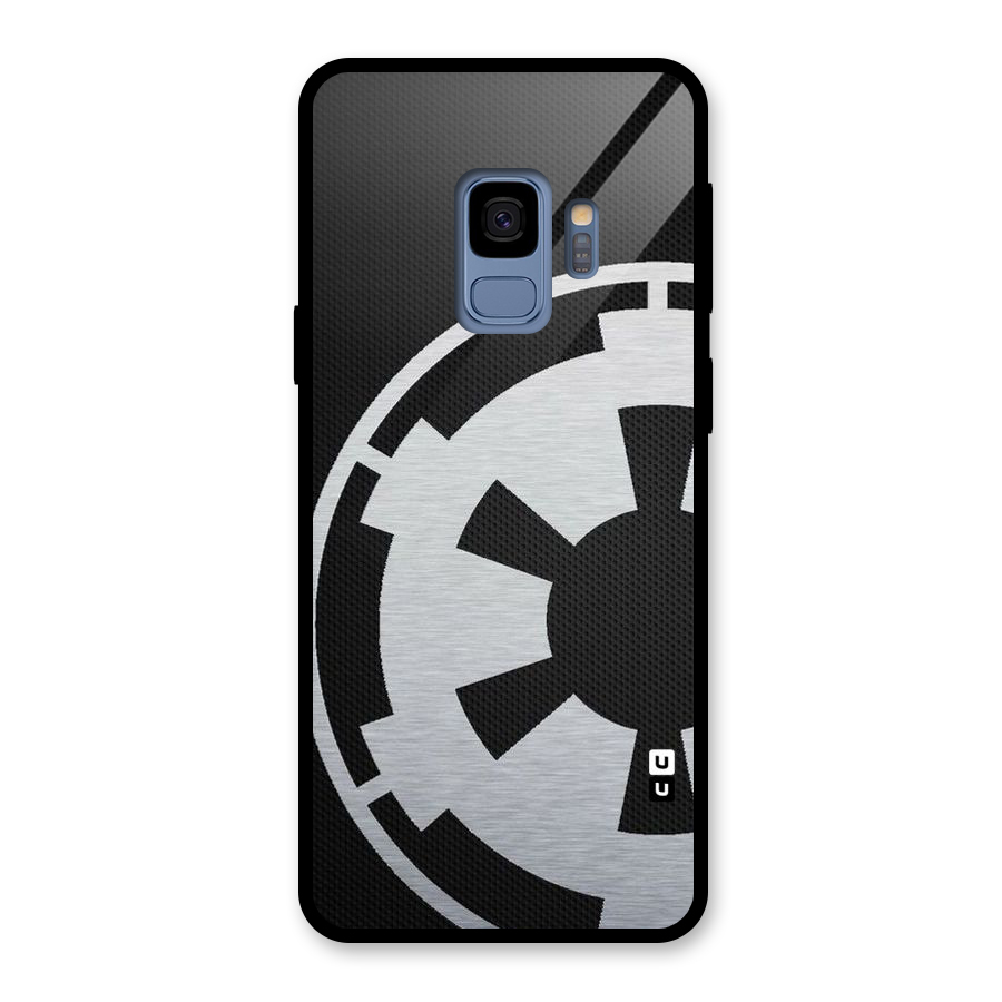 White Wheel Glass Back Case for Galaxy S9