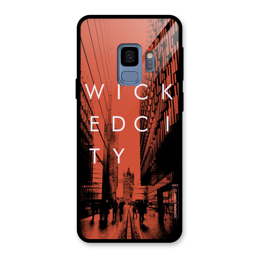 Wicked City Glass Back Case for Galaxy S9