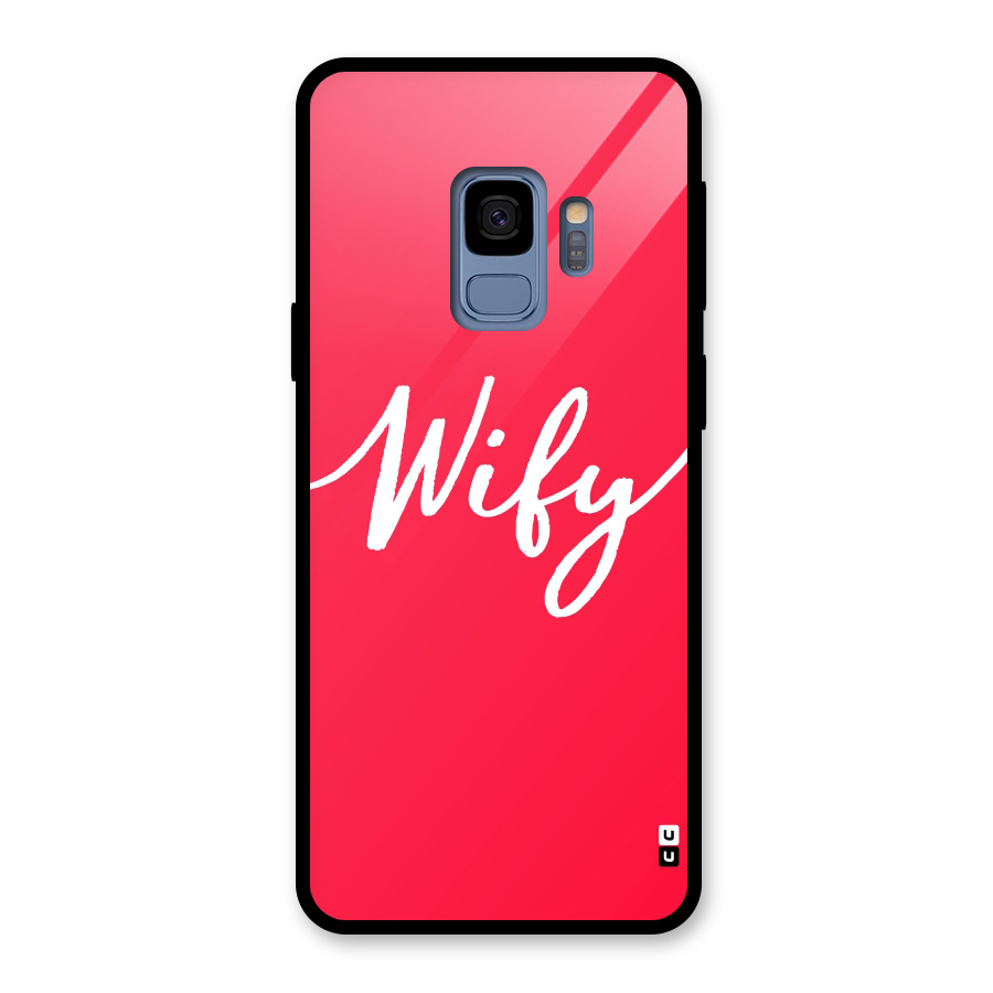 Wify Glass Back Case for Galaxy S9