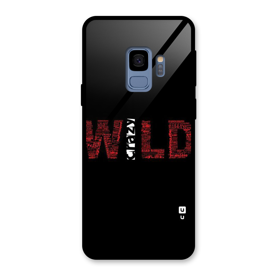 Wild Crazy Glass Back Case for Galaxy S9
