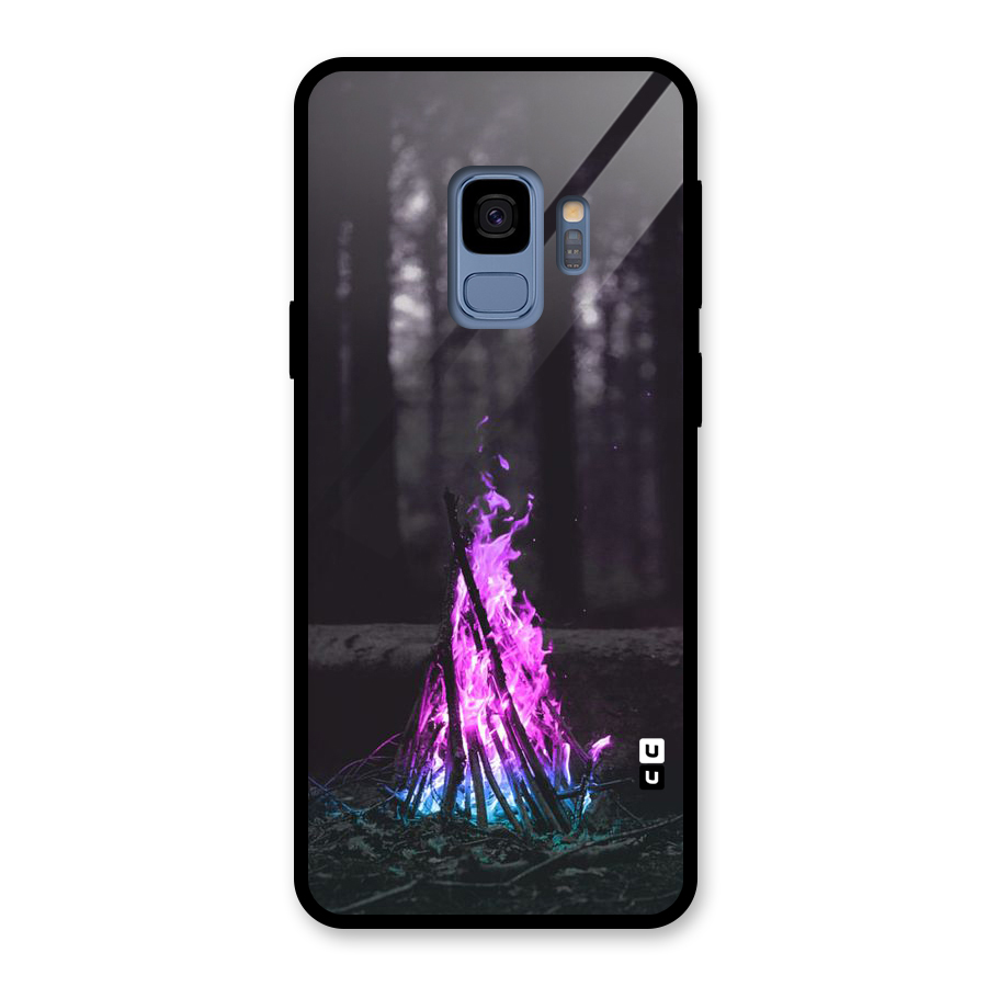 Wild Fire Glass Back Case for Galaxy S9