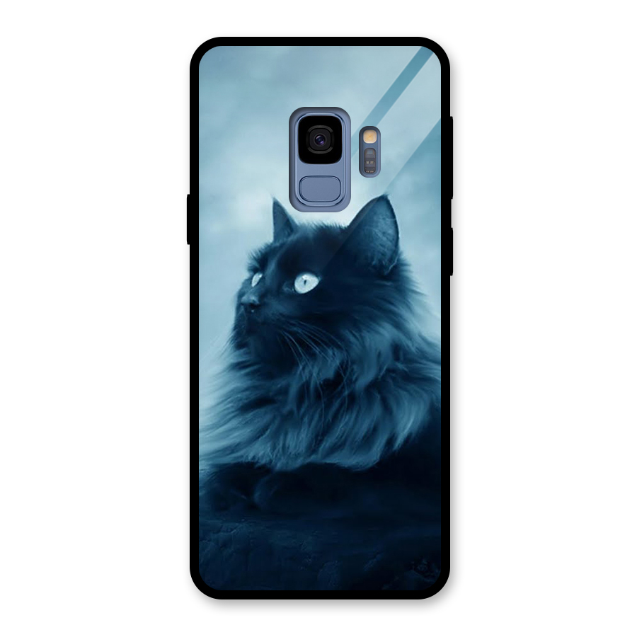 Wild Forest Cat Glass Back Case for Galaxy S9