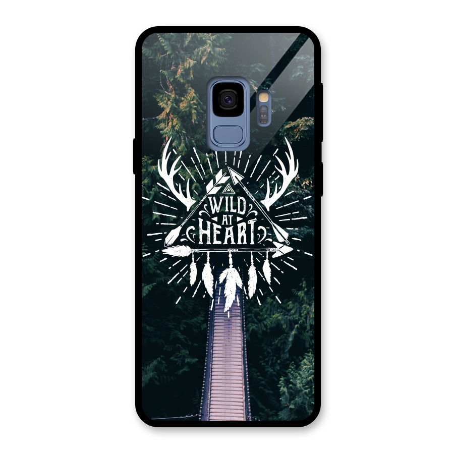 Wild Heart Glass Back Case for Galaxy S9