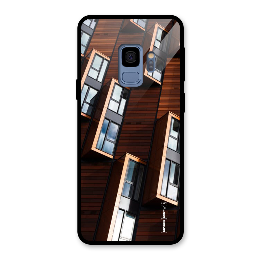 Window Abstract Glass Back Case for Galaxy S9