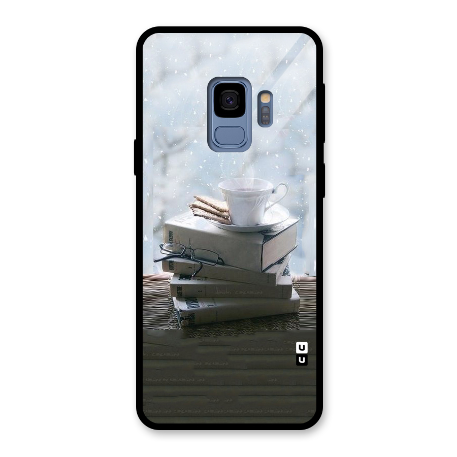 Winter Reads Glass Back Case for Galaxy S9