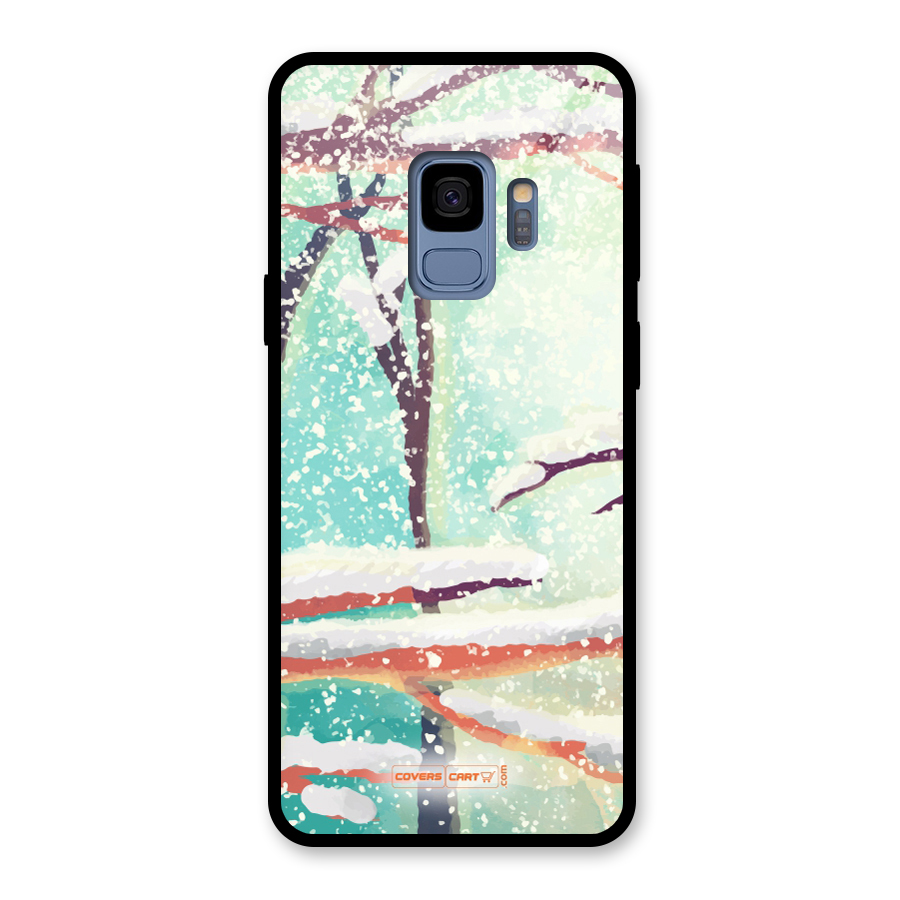 Winter Season Glass Back Case for Galaxy S9