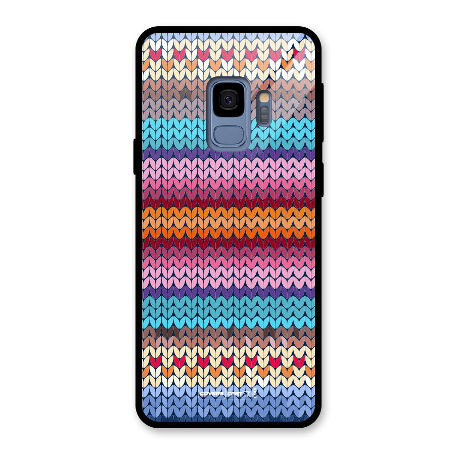 Woolen Glass Back Case for Galaxy S9