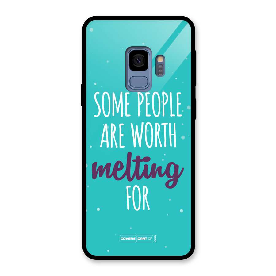 Worth Melting For Glass Back Case for Galaxy S9