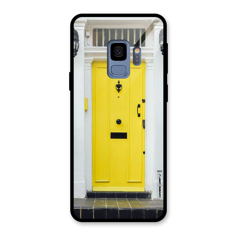 Yellow Door Glass Back Case for Galaxy S9
