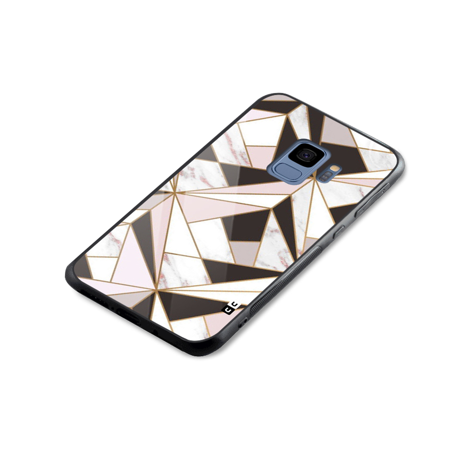 Abstract Corners Glass Back Case for Galaxy S9