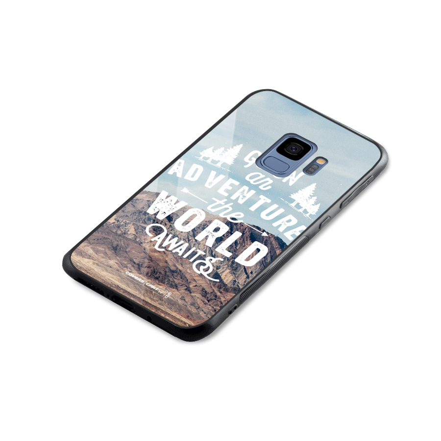 Adventure World Glass Back Case for Galaxy S9