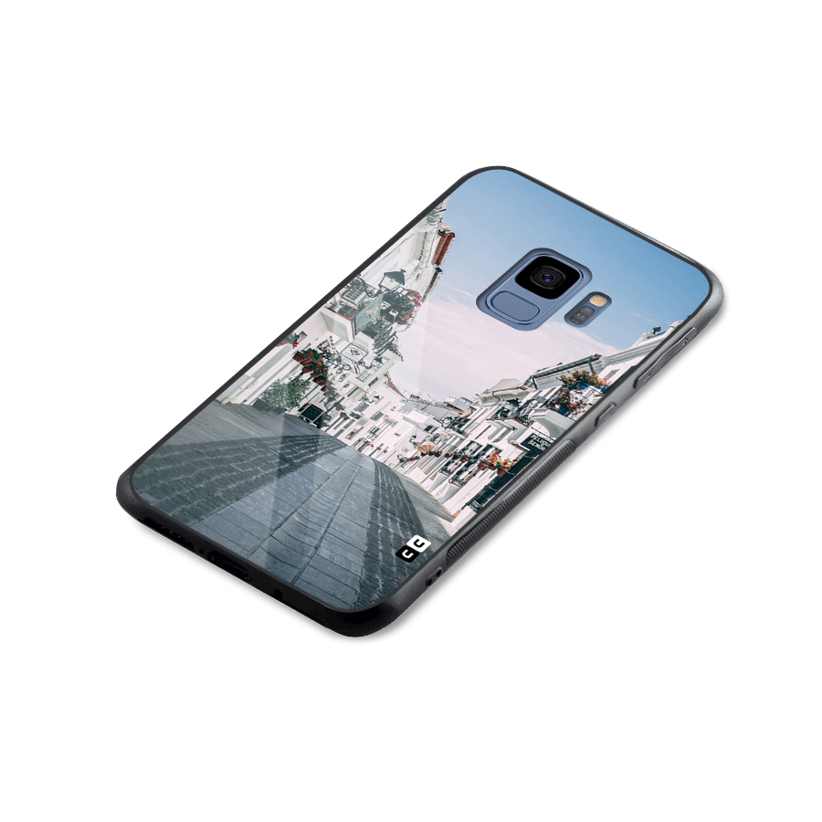 Aesthetic Street Glass Back Case for Galaxy S9