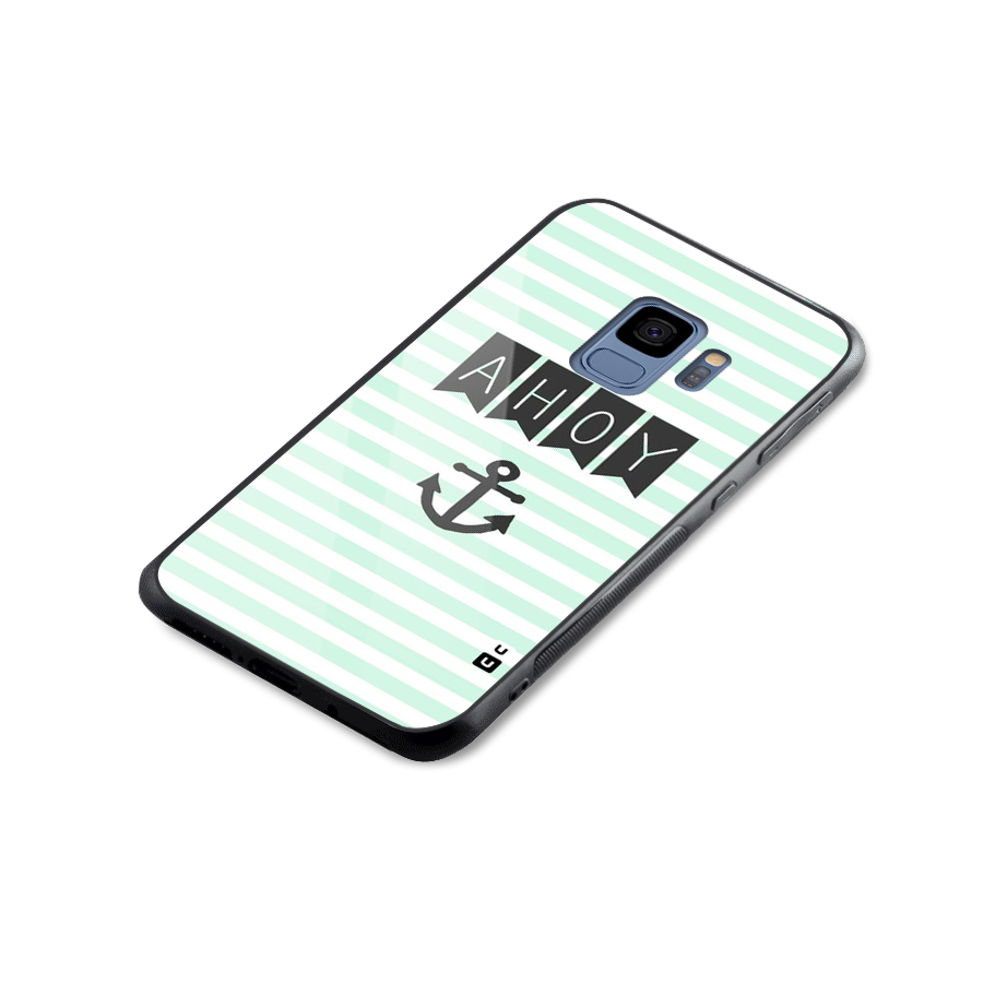 Ahoy Sailor Glass Back Case for Galaxy S9
