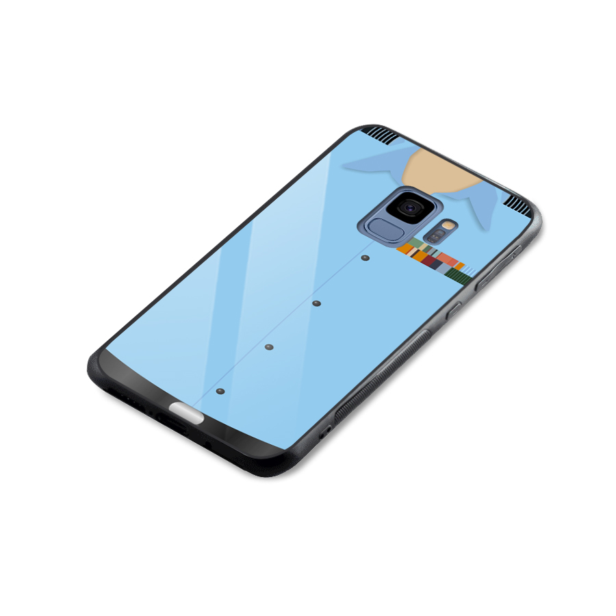Air Force Uniform Glass Back Case for Galaxy S9