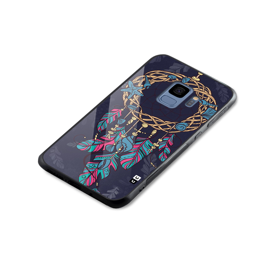 Animated Dream Catcher Glass Back Case for Galaxy S9