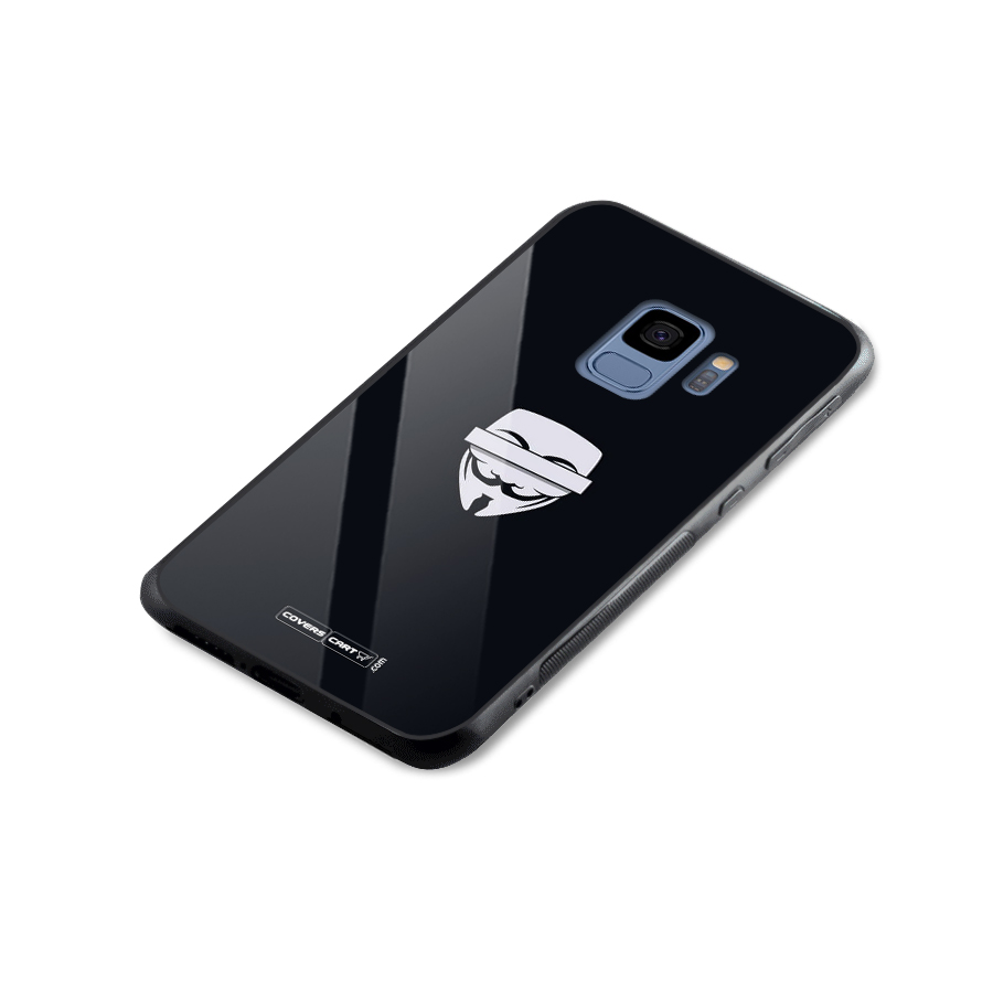 Anonymous Mask Glass Back Case for Galaxy S9
