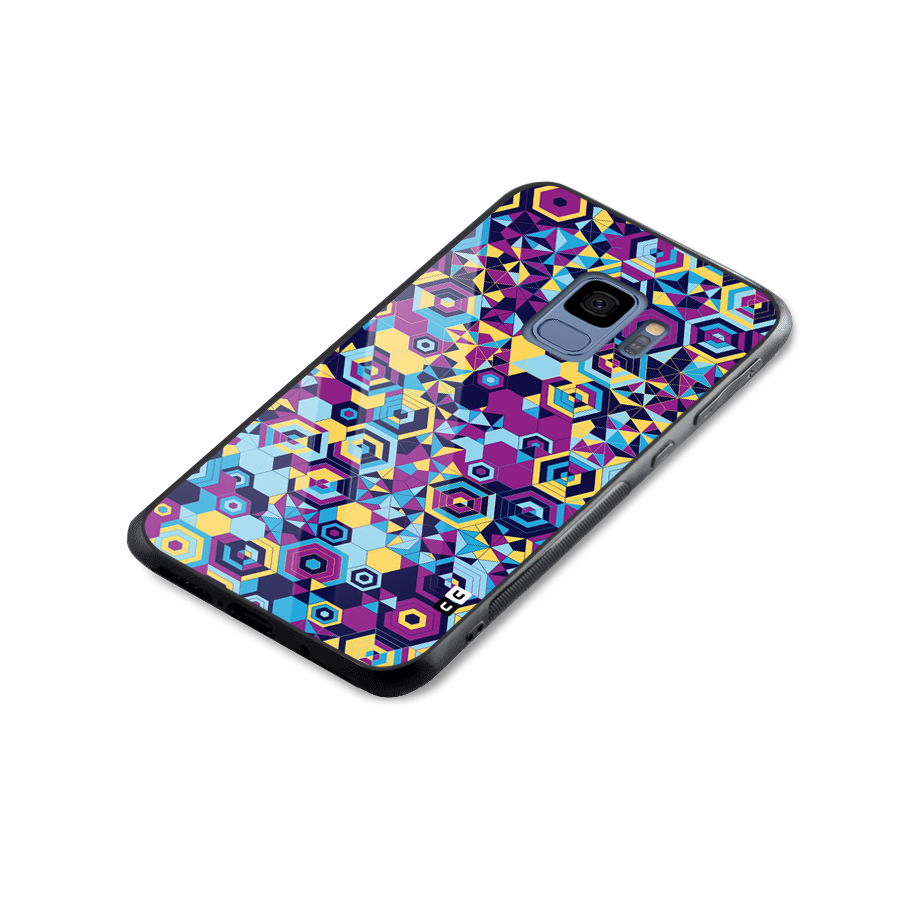 Artistic Abstract Glass Back Case for Galaxy S9