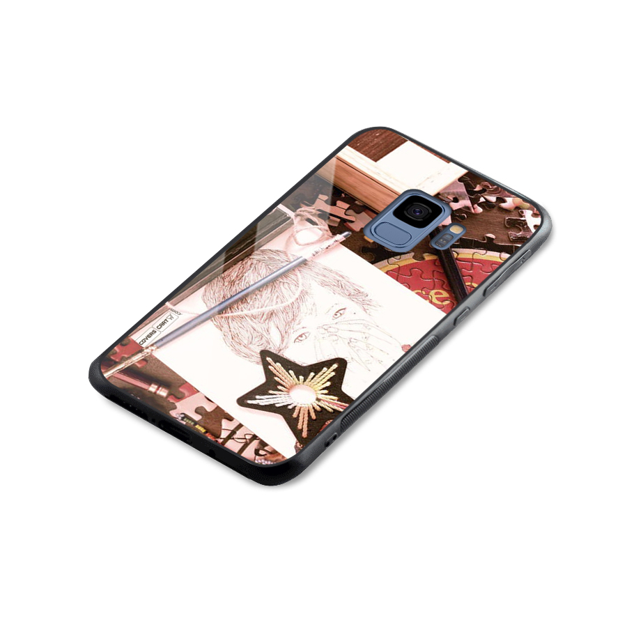 Artistic Messy Glass Back Case for Galaxy S9