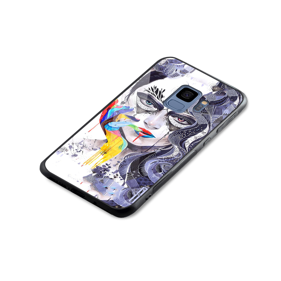 Astonishing Artwork Glass Back Case for Galaxy S9
