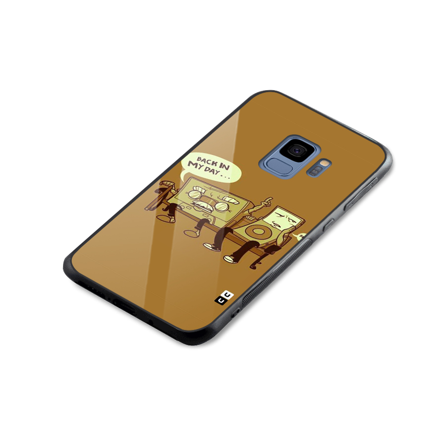 Back In Day Casette Glass Back Case for Galaxy S9