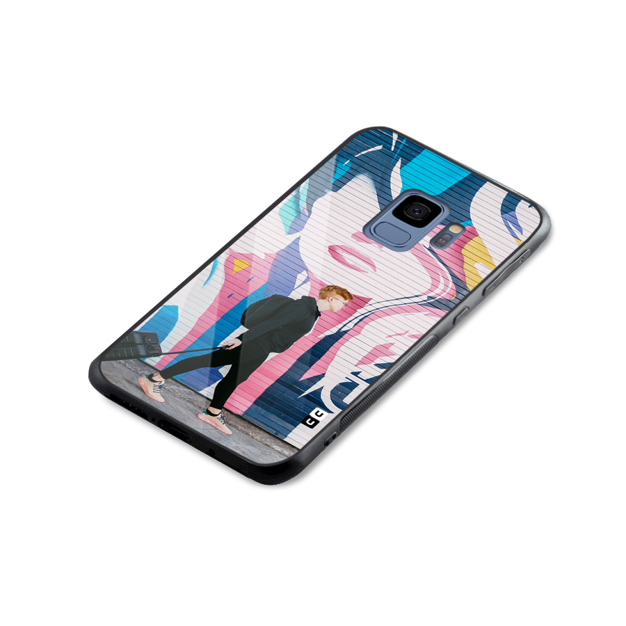 Backpacker Glass Back Case for Galaxy S9