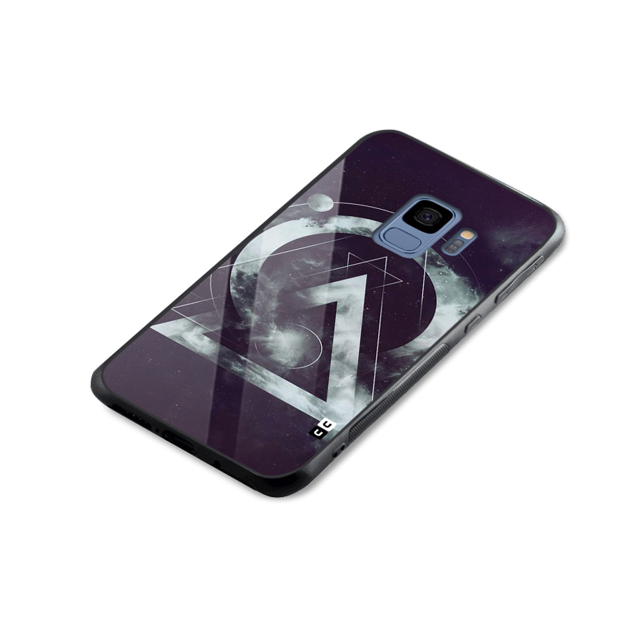 Basic Galaxy Shape Glass Back Case for Galaxy S9