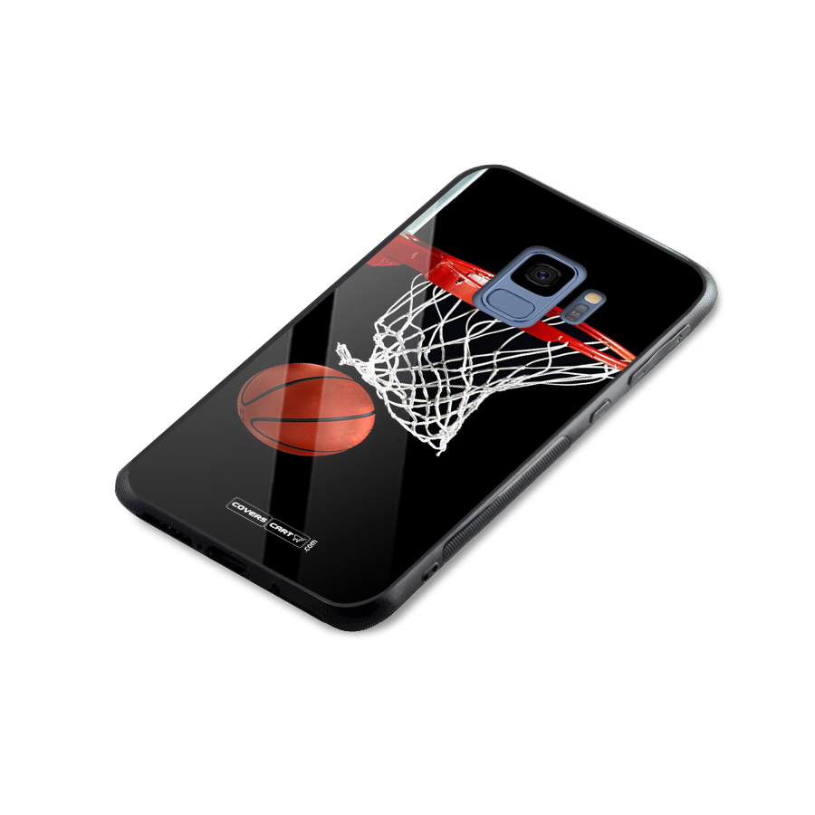 Basketball Glass Back Case for Galaxy S9