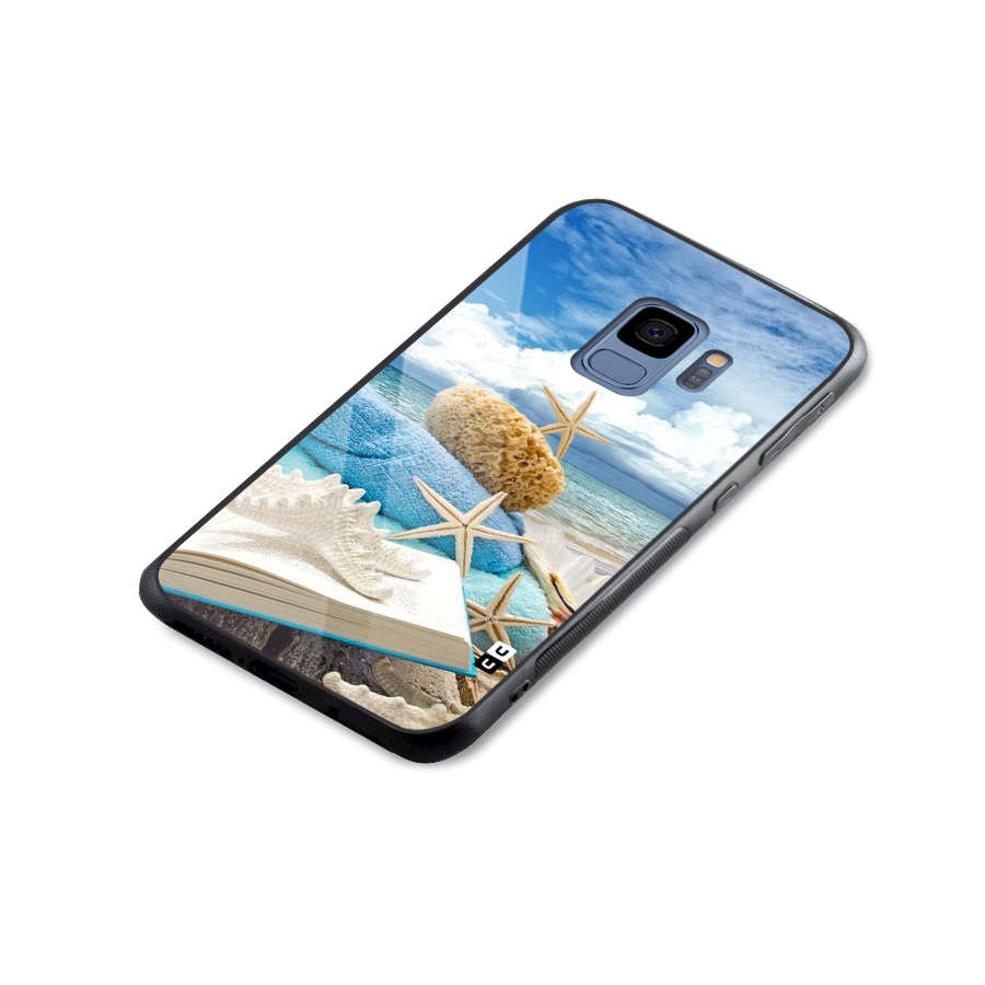 Beach Sky Glass Back Case for Galaxy S9