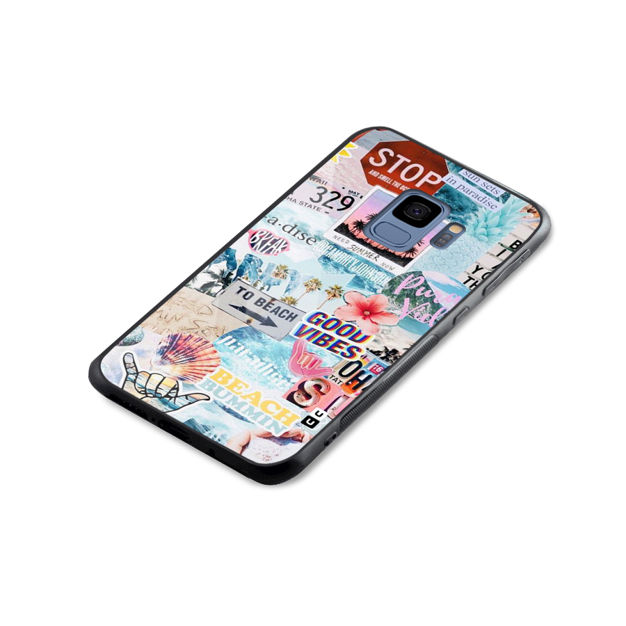 Beaching Life Glass Back Case for Galaxy S9