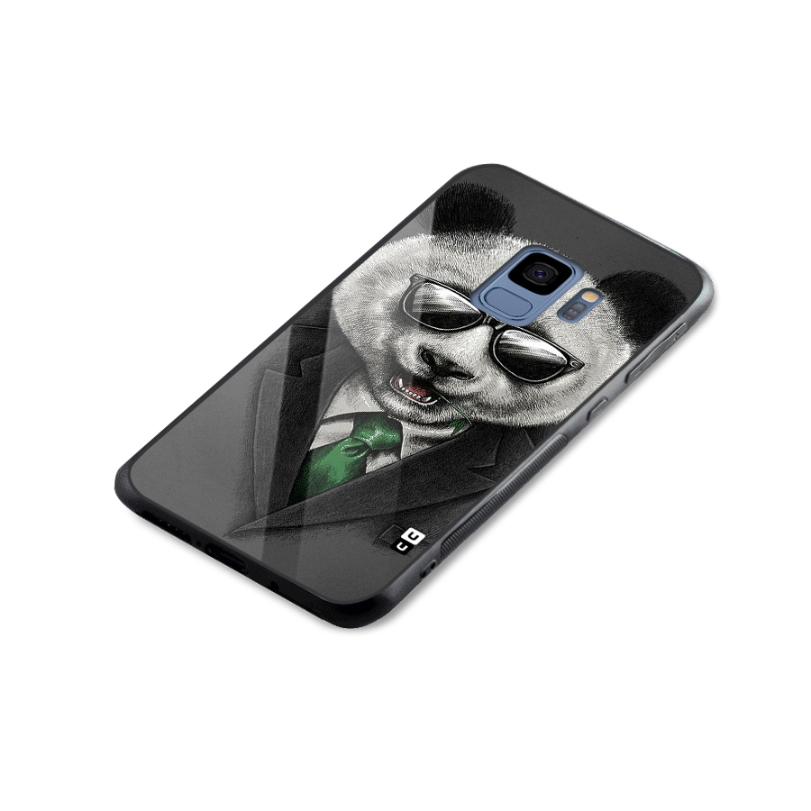 Bear Face Glass Back Case for Galaxy S9