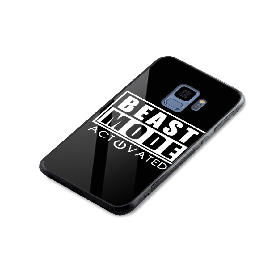 Beast Mode Activated Glass Back Case for Galaxy S9