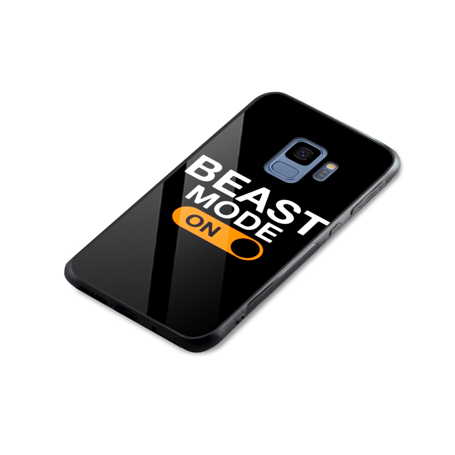 Beast Mode Switched On Glass Back Case for Galaxy S9