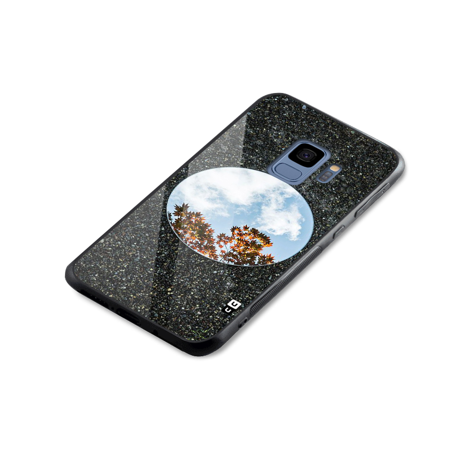 Beautiful Sky Leaves Glass Back Case for Galaxy S9