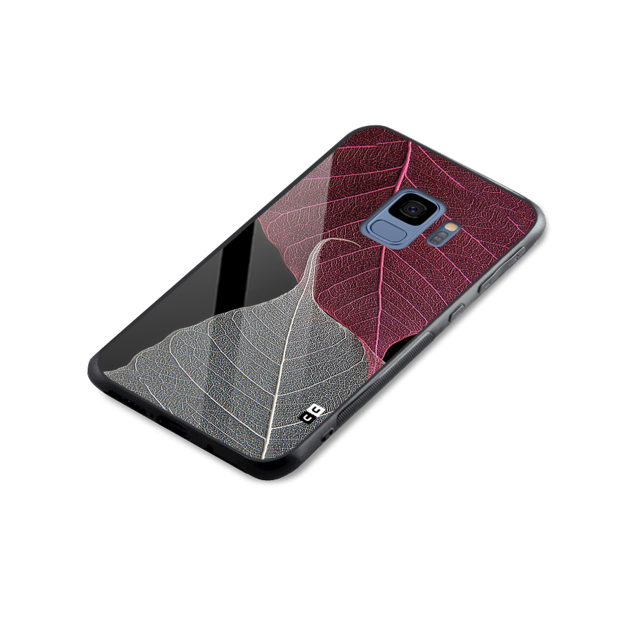 Beauty Leaf Glass Back Case for Galaxy S9