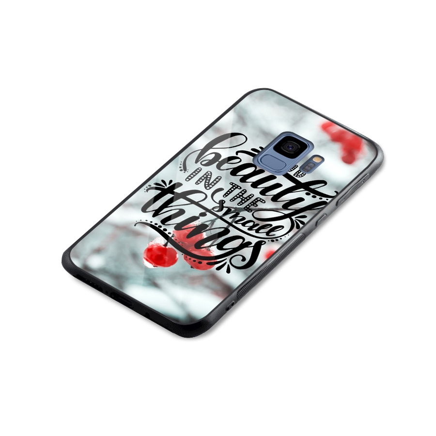 Beauty in Small Things Glass Back Case for Galaxy S9
