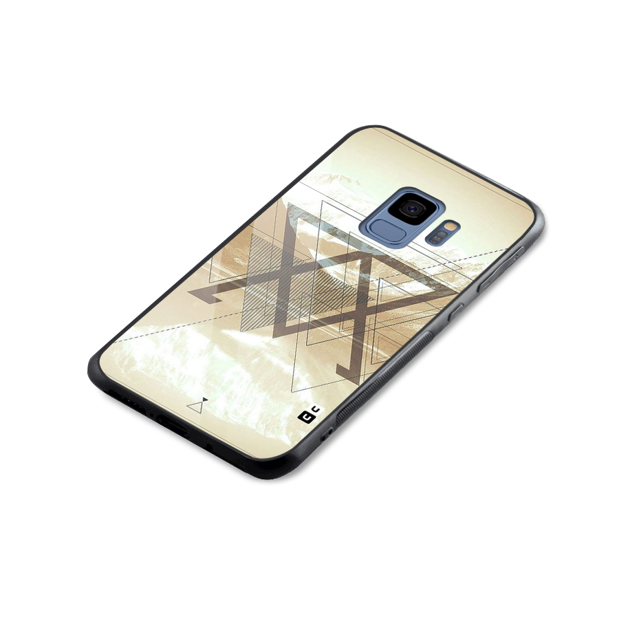 Beige View Glass Back Case for Galaxy S9