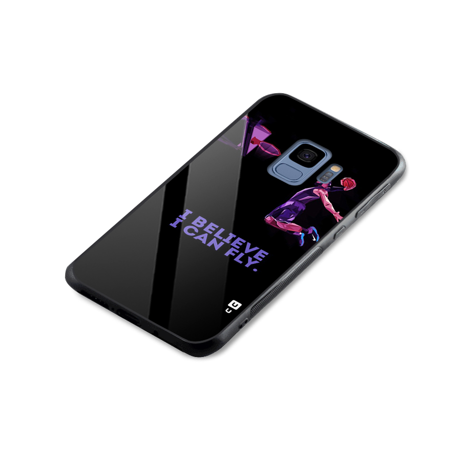 Believe And Fly Glass Back Case for Galaxy S9