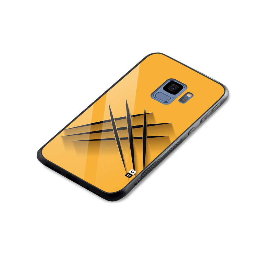Black Paws Glass Back Case for Galaxy S9