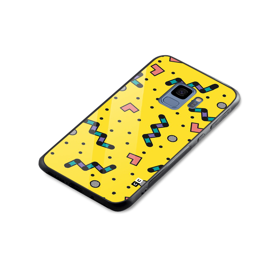 Block Shades Glass Back Case for Galaxy S9